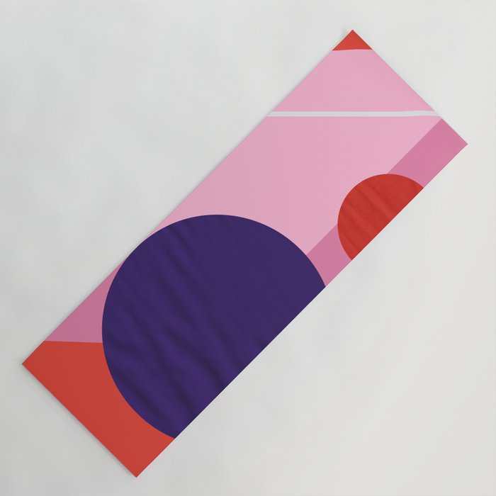 Abstract geometry with circles Yoga Mat Gallery Image 1