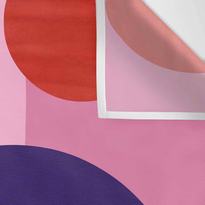 Abstract geometry with circles Wall Tapestry Gallery Image 3
