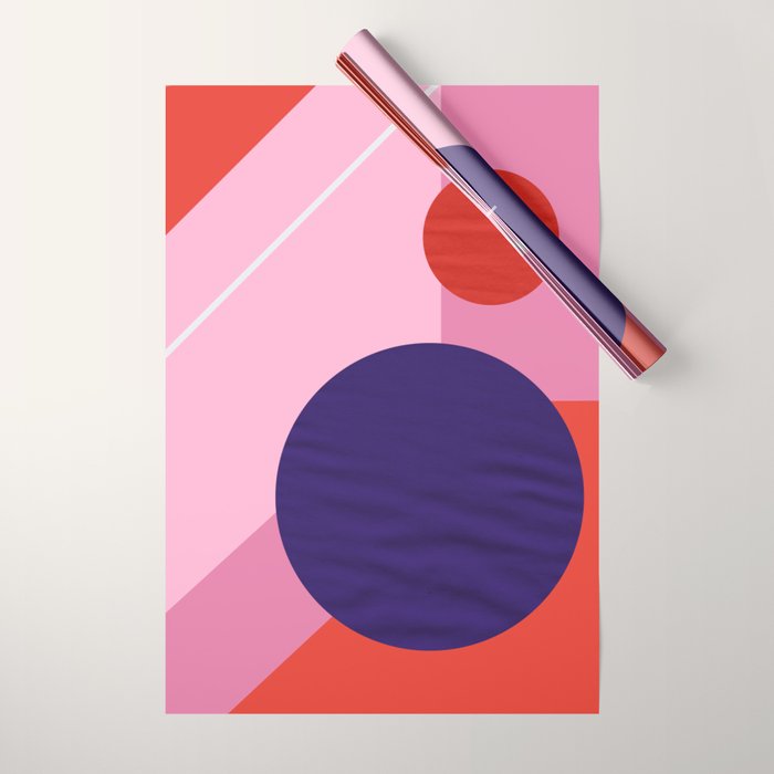 Abstract geometry with circles Wrapping Paper Gallery Image 1