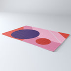 Abstract geometry with circles Rug Gallery Image 3