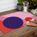 Abstract geometry with circles Outdoor Rug Gallery Image 2
