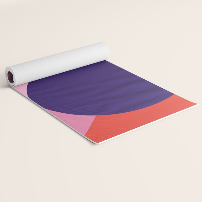 Abstract geometry with circles Yoga Mat Gallery Image 2