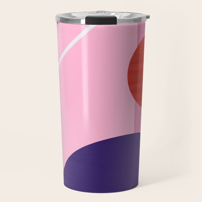 Abstract geometry with circles Travel Mug Gallery Image 1