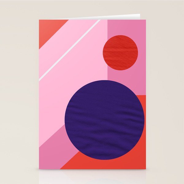 Abstract geometry with circles Stationery Card Gallery Image 1