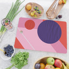 Abstract geometry with circles Cutting Board Gallery Image 2