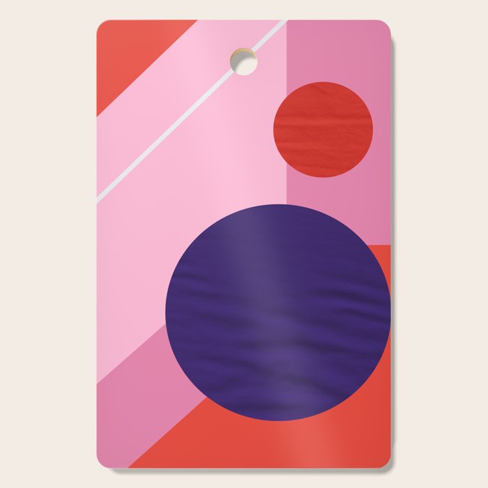 Abstract geometry with circles Cutting Board Gallery Image 1