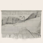 beach fence no 5 - coastal nautical photograph Wall Hanging Gallery Image 1