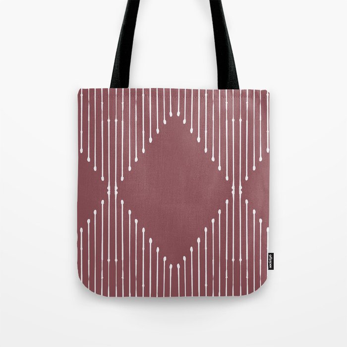 Geo (Plum) Tote Bag Gallery Image 1