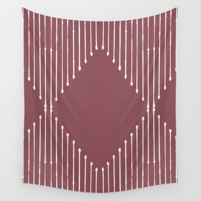 Geo (Plum) Wall Tapestry Gallery Image 4
