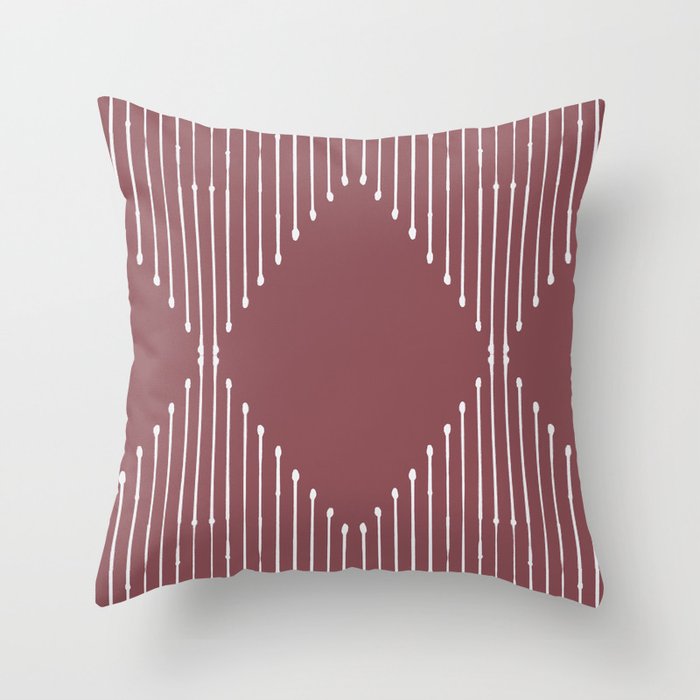 Geo (Plum) Throw Pillow Gallery Image 6