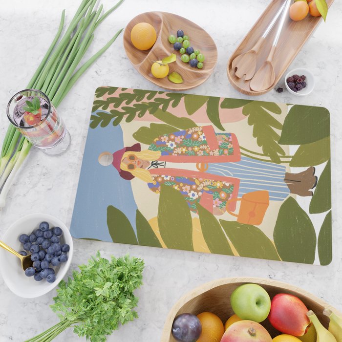 Kimono girl Cutting Board Gallery Image 2
