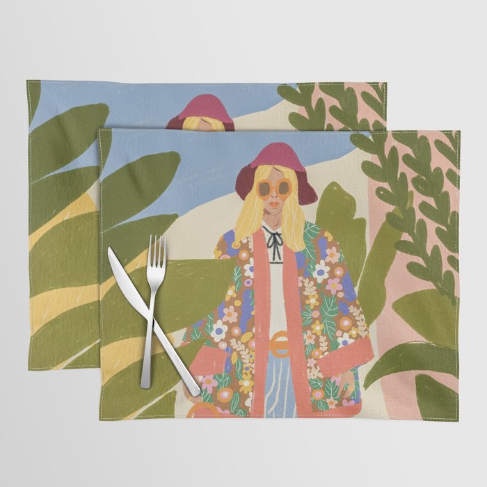 Kimono girl Placemat Gallery Image 1