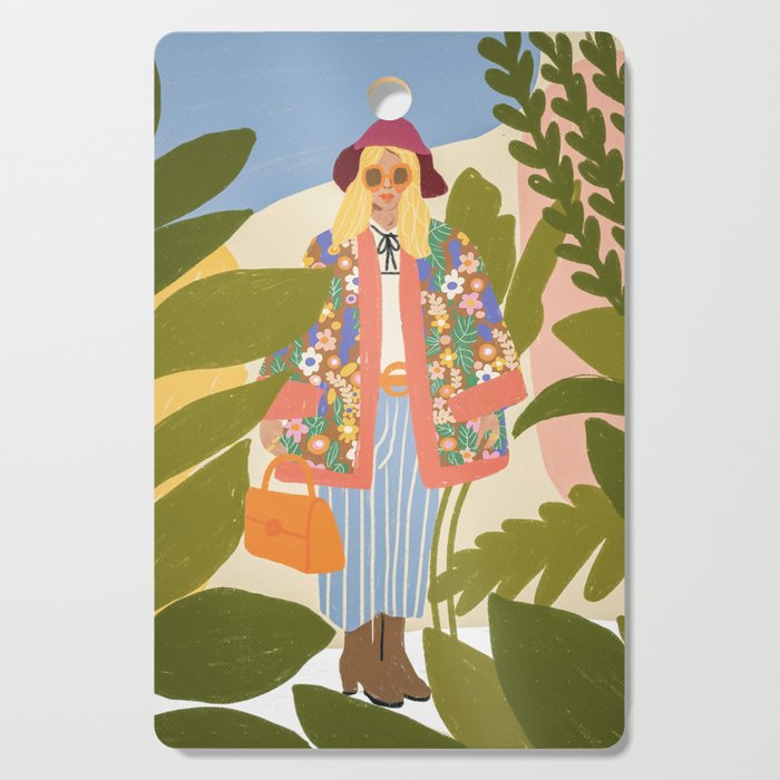 Kimono girl Cutting Board Gallery Image 1