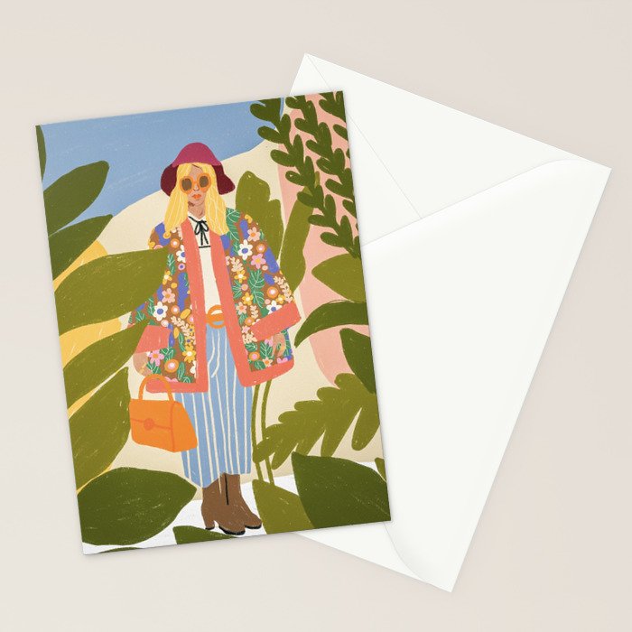 Kimono girl Stationery Card Gallery Image 2
