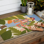 Kimono girl Outdoor Rug Gallery Image 2