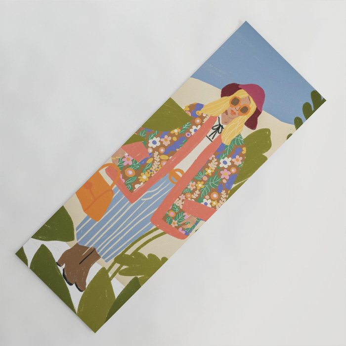Kimono girl Yoga Mat Gallery Image 1