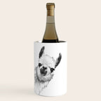 Sneaky Llama Black and White Wine Chiller Gallery Image 1