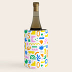 Colorful abstract organic shape art pattern Wine Chiller Gallery Image 2