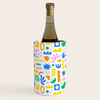 Colorful abstract organic shape art pattern Wine Chiller Gallery Image 3