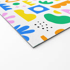 Colorful abstract organic shape art pattern Welcome Mat Gallery Image 2