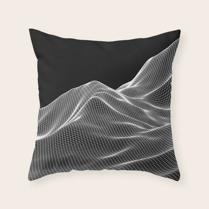 Digital Mountains Throw Pillow Gallery Image 6