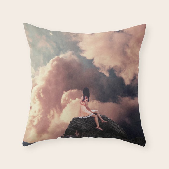 You came from the Clouds Throw Pillow Gallery Image 1