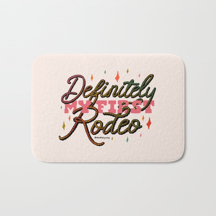 Definitely My First Rodeo Bath Mat Gallery Image 1