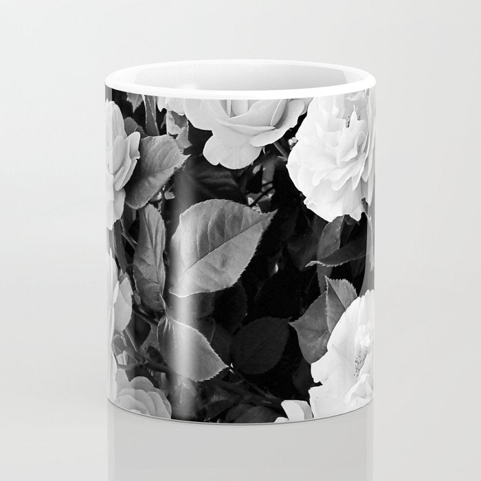 Black And White Roses Coffee Mug Gallery Image 4
