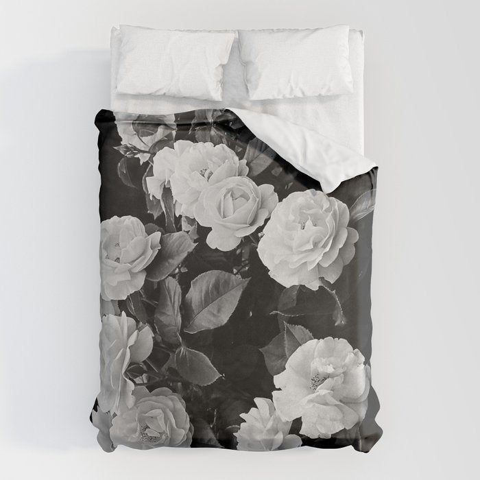 Black And White Roses Duvet Cover Gallery Image 1