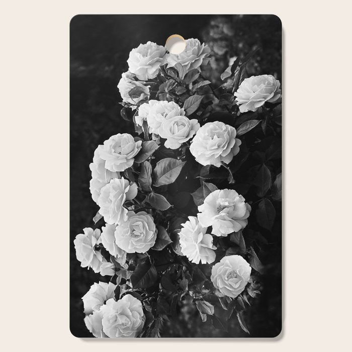 Black And White Roses Cutting Board Gallery Image 1