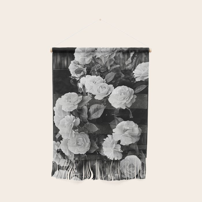 Black And White Roses Wall Hanging Gallery Image 1