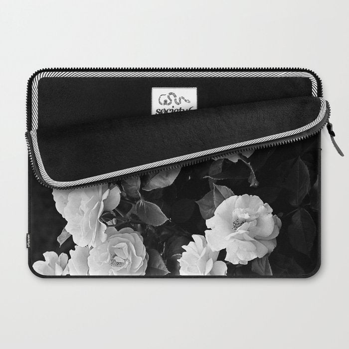 Black And White Roses Laptop Sleeve Gallery Image 2