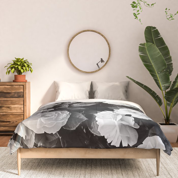 Black And White Roses Comforter Gallery Image 3