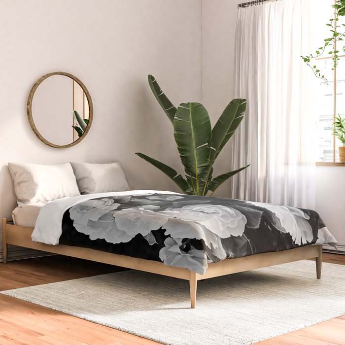 Black And White Roses Comforter Gallery Image 2
