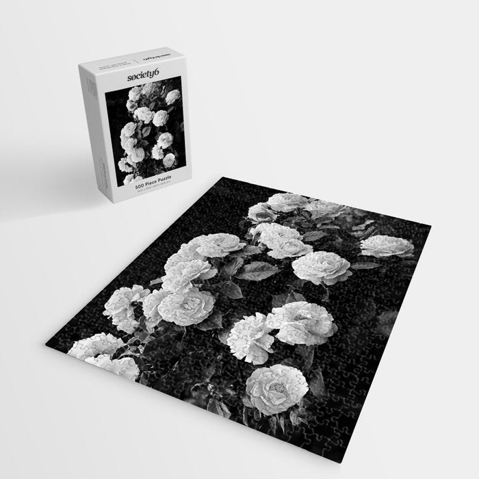 Black And White Roses Jigsaw Puzzle Gallery Image 2