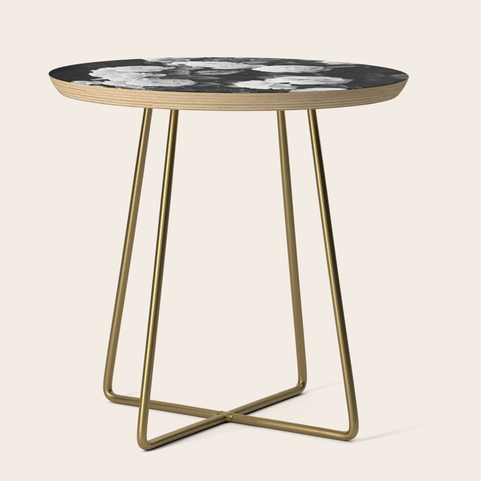 Black And White Roses Side Table Gallery Image 1