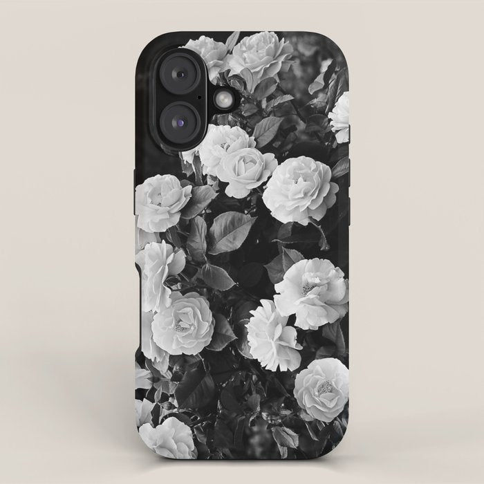 Black And White Roses iPhone Case Gallery Image 1