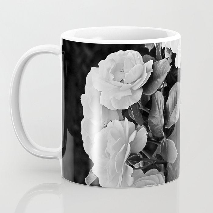Black And White Roses Coffee Mug Gallery Image 3
