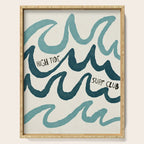 Coastal Art Print - High Tide Surf Club Serving Tray Gallery Image 1