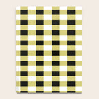 Gingham Large Yellow Black White Notebook Gallery Image 4