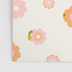 Peach pink and orange flowers pattern Poster Gallery Image 3