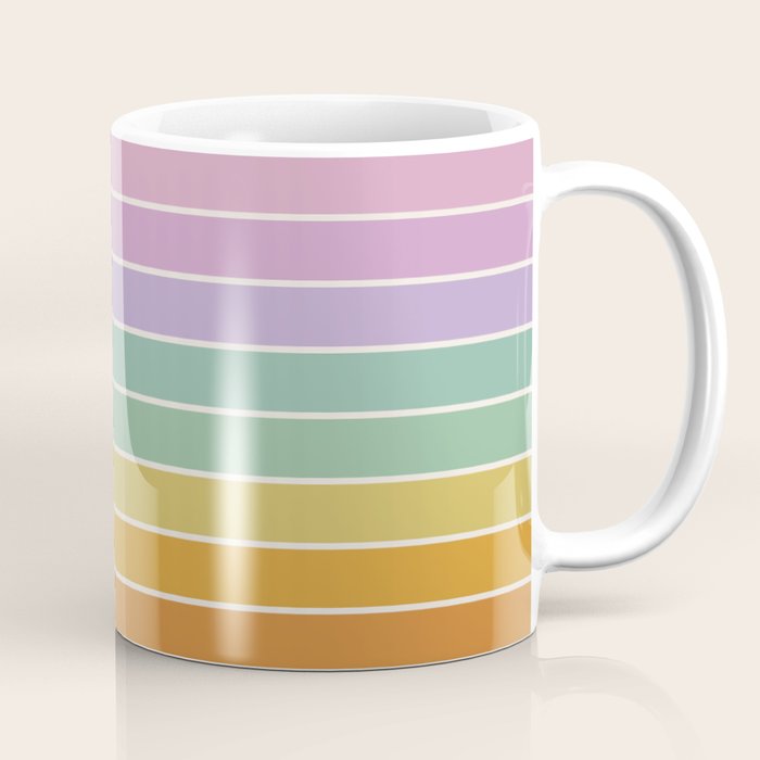 Gradient Arch XV Tropical Mid Century Modern Rainbow Coffee Mug Gallery Image 1