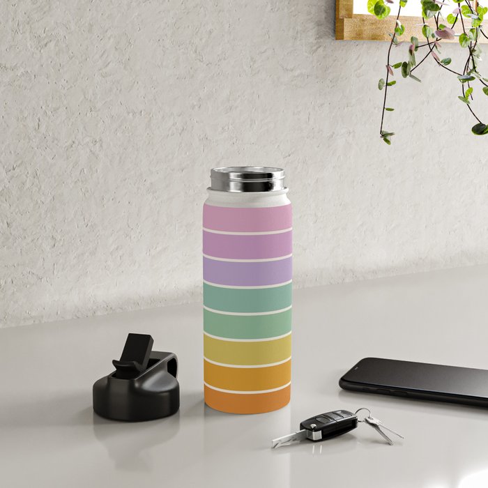 Gradient Arch XV Tropical Mid Century Modern Rainbow Water Bottle Gallery Image 4