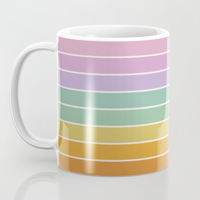 Gradient Arch XV Tropical Mid Century Modern Rainbow Coffee Mug Gallery Image 3