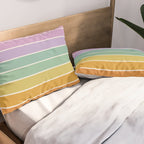 Gradient Arch XV Tropical Mid Century Modern Rainbow Pillow Sham Gallery Image 2