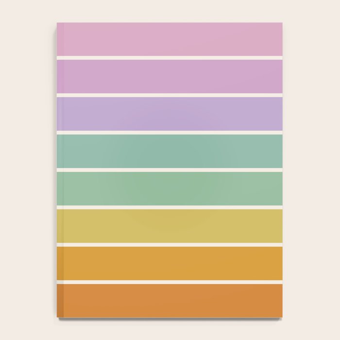 Gradient Arch XV Tropical Mid Century Modern Rainbow Notebook Gallery Image 4