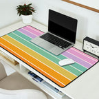 Gradient Arch XV Tropical Mid Century Modern Rainbow Desk Mat Gallery Image 2