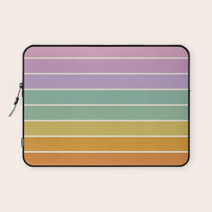 Gradient Arch XV Tropical Mid Century Modern Rainbow Laptop Sleeve Gallery Image 1