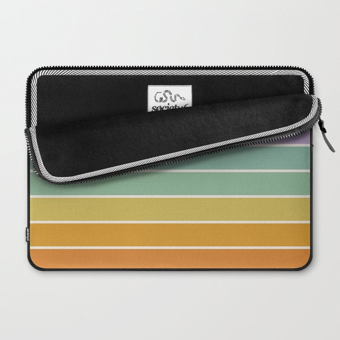 Gradient Arch XV Tropical Mid Century Modern Rainbow Laptop Sleeve Gallery Image 2