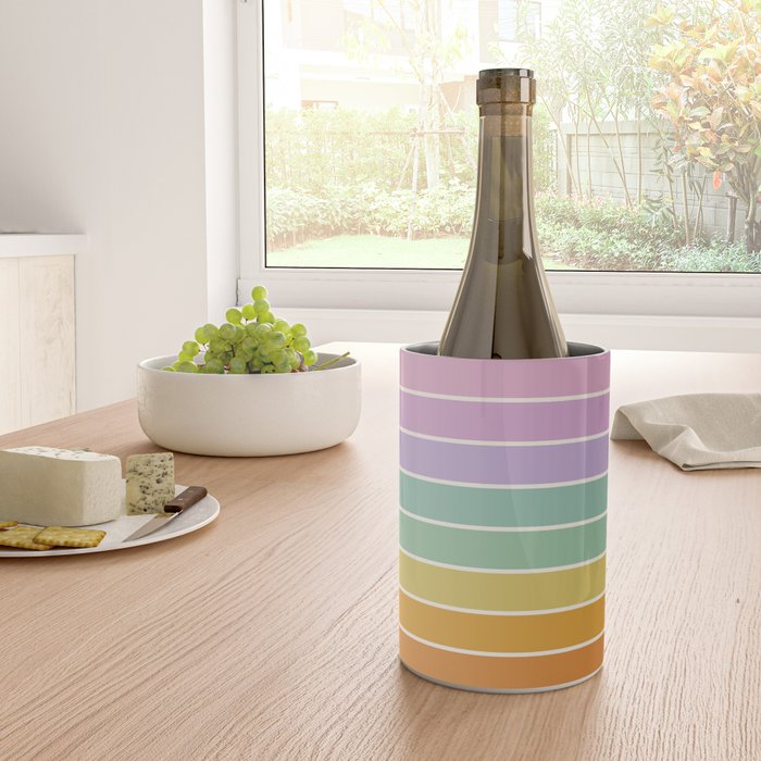 Gradient Arch XV Tropical Mid Century Modern Rainbow Wine Chiller Gallery Image 4